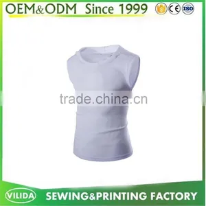 New 100% Polyester Mesh Fiber Tank Top Custom Men Gym Singlet Zipper Up Tank Top OEM thumbnail-6