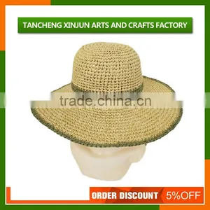 Beautiful Foldable Ladies Fashion Beach Straw Hat thumbnail-6