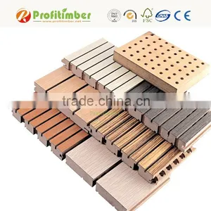 Sound Proof Celotex Board MDF Slotted Acoustic Panels for Studio thumbnail-1