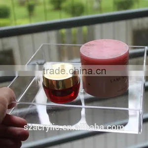 Clear Acrylic Cosmetics Organizer Tray thumbnail-2