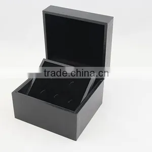 Luxury Custom Made Wooden Cufflink Box With Outer Box thumbnail-1