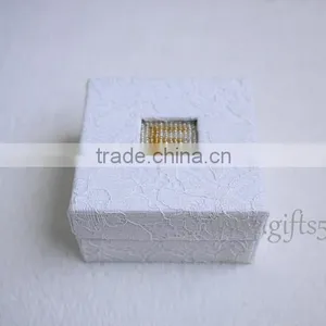Handmade Wedding Jewelry Gift Boxes With Beaded Name Plate of E thumbnail-3