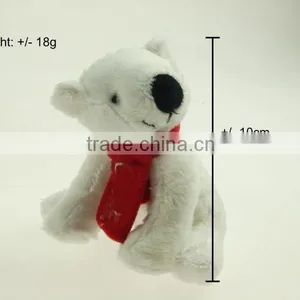 10cm Promotion Gift White Teddy Bear Polar Bear/ Soft Toys/plush Toys thumbnail-1