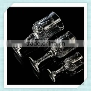 2016 New Design Embossed Wine Glass Good Price Crystal Wine Glass Cup for Sale thumbnail-1