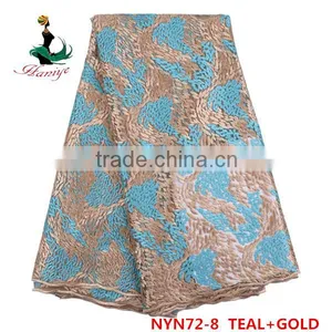 2016 Haniye New Design Lace French Lace Tulle Lace Fabric for Wedding and Party /NYN72 thumbnail-6