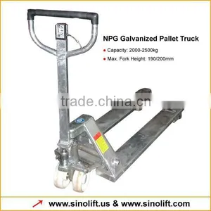NPG Galvanized Pallet Truck With CE Certificate thumbnail-3