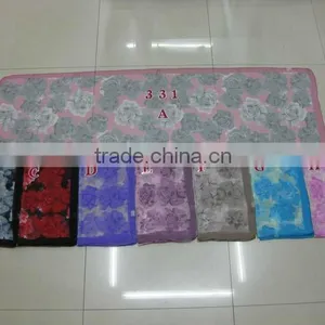 Muslim Silk Long ,Square Scarf Emulation Silk Towel thumbnail-1