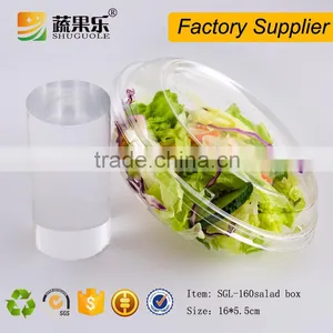 Food Use and Plastic PET Material Take Away Salad Box Fruit Bowl With Lid thumbnail-3
