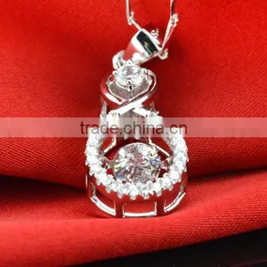 Hot Sell Cubic Zirconia Pendant, Silver Jewelry Online Wholesale Made in China thumbnail-4
