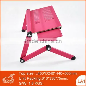 Excellent Gift Promotion Portable Adjustable Aluminum Notebook Stand Folding Laptop thumbnail-1