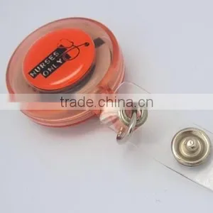 Custom Plastic Badge Clip With Epoxy Dome thumbnail-1