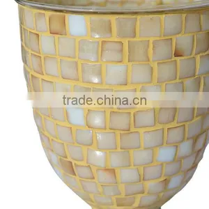 Beautiful Mosaic Glass Flower Vase.Mosaic Flower Vase Glass Vase thumbnail-2
