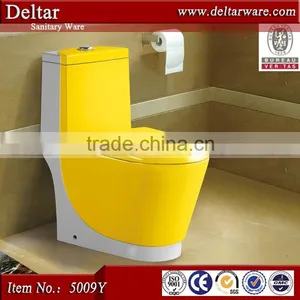 Sanitary Equipment Colored Toilet Bowl ,Hot Sell Yellow Toilet, High Quality Western Toilet Price thumbnail-4