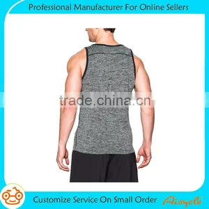 Wholesale Custom Blank Running Gym Singlets for Men thumbnail-3