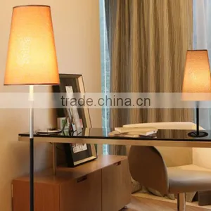 Hot Sale Classic Fabric Shade Table Light Simple Style Student Eye Protection Table Lamp And Floor Lamp Set thumbnail-2