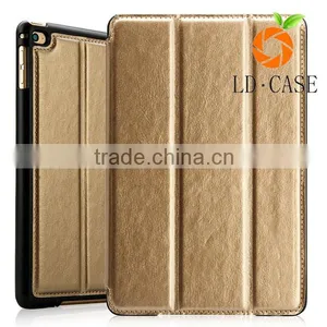 Business Style Leather Flip Cover Auto Wake/ Sleep Smart Case for Ipad Air thumbnail-5