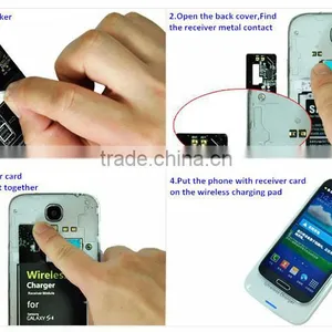 Ultra-slim Qi-compliant Wirless Charging Adapter Inductive Charger Receiver For Samsung Galaxy S4 I9500 thumbnail-5