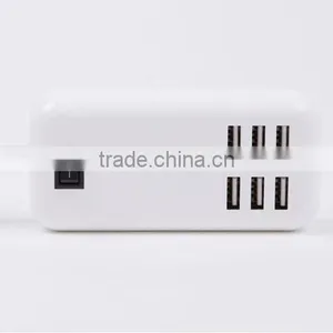Universal 6 Port Desktop Charging Station USB Power Strip With Switch thumbnail-4