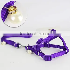 Best Quality Pet Products Dog Harness With Pearl Pendant thumbnail-1