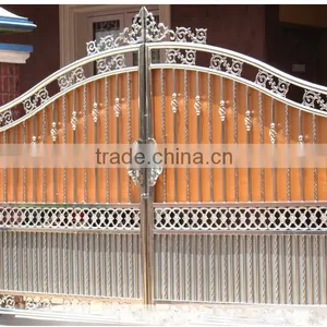 Aluminum/ Gates and Steel Fence Design, Steel Door Designs, Wrought Iron Gate Design(factory Sale and Export) thumbnail-2