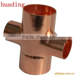 Good Quality Four Way Brass Connector for Air-conditioning , Socket Connectors thumbnail-1