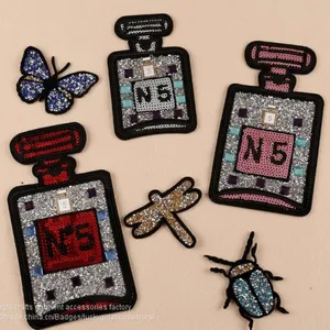 New Technique Garment Accessories Embroidery Motif Strass Hotfix Rhinestone thumbnail-1