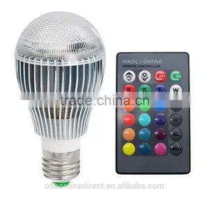 New Products 9W Led Bulb E27 Led Light Color LED RGB Magic Led Bulb With Wireless Remote thumbnail-4