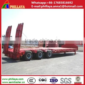 China Trailer Manufacturer Hot Sale 60T Drop Deck Semi Trailer / Lowbed thumbnail-3
