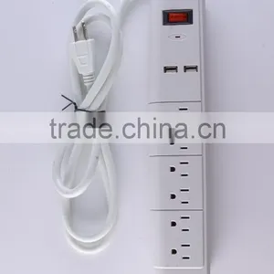 H30147 ETL/CETL Surge Protector 6 Outlet Power Strip With 2 USB Charging Ports Heavy Duty 15 AMP thumbnail-1