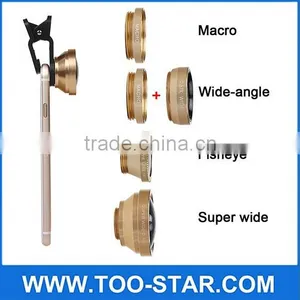 2016 Newest 195 Degree Super Fisheye Lens With Magnetic Optical Camera Lens Mobile Phone Mini Lens thumbnail-3