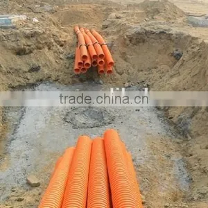 50-250 mm Flexible Underground Corrugated Conduit Modified Polypropylene Pipe for Electrical thumbnail-6