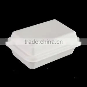 Biodegradable Sugarcane 800ml Food Container With Lid HR18 thumbnail-1