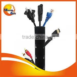 Black 2mm Neoprene Cable Management for Office or Home Use thumbnail-1