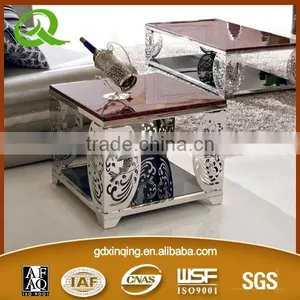 D329 Low Price Heated Side Table Square Marble Top Side Table thumbnail-3