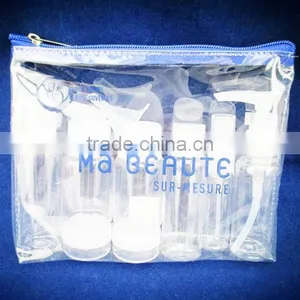 9pcs Cheap Travel Bottle Set Transparent Plastic Travel Bottle Set Travel Bottle Kit thumbnail-2