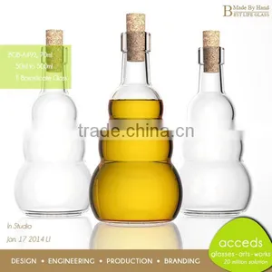 Latest Design Cork Stopper 310Ml Juice Glass Bottle thumbnail-4