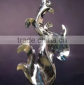 Modern Art Abstract Stainless Steel Sculpture For Garden Decoraton thumbnail-1