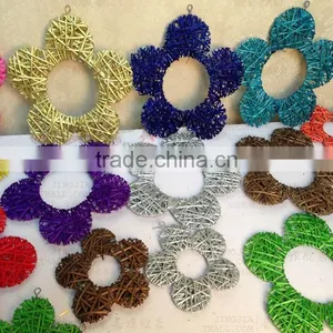 Muti-color Handmade Wicker Hanging Pendants for Christmas Decoration thumbnail-1