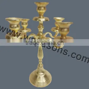 Gold Plated Candelabras and Centerpieces thumbnail-1