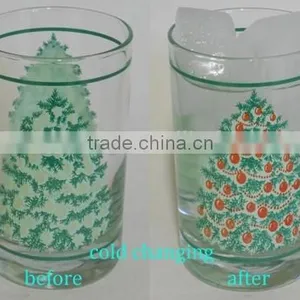 Painted Christmas Color Changing Glasses Mug thumbnail-1