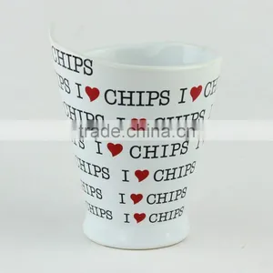 Eco-friendly Certification Ceramic Chip Cone Cup thumbnail-3