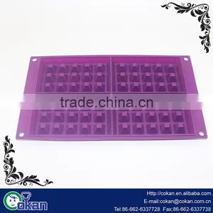 4 Cavity Waffles Cake Chocolate Silicone Mold ,Baking Mould,CK-SL683 thumbnail-1
