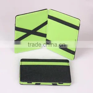 PU Leather Elastic Trick Fold Wallet Magic Money Clip thumbnail-3