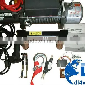 12000LB Small Caber Puller Winch Car Electric Cable Pulling Winch thumbnail-1