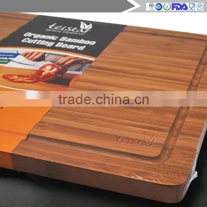 Manufacturers Wholesale Organic Bamboo Chopping Block the FDA Safety of Kitchen Cutting Board thumbnail-4