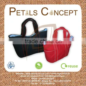Dyed Cotton Canvas Bag With Web Handle thumbnail-1