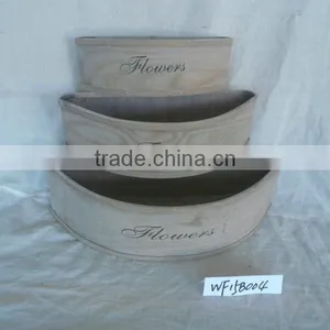 Triangle Decorative Wooden Flower Pots Garden Decorations thumbnail-2