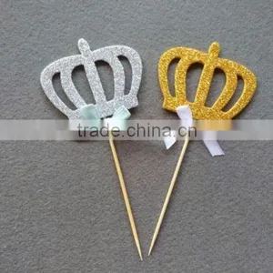 Bamboo Crown Decoration Food Pick thumbnail-1