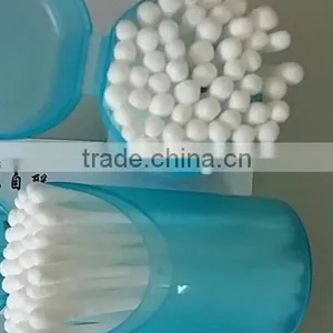 COTTON SWABS 100% NATURAL COTTON DOUBLE HEAD AND PP STICKS FOR COSMETIC AND DAILY USE thumbnail-2