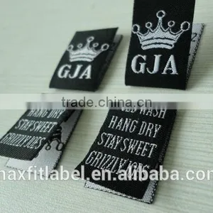China Custom High Quality Cheap Garments Woven Labels thumbnail-1